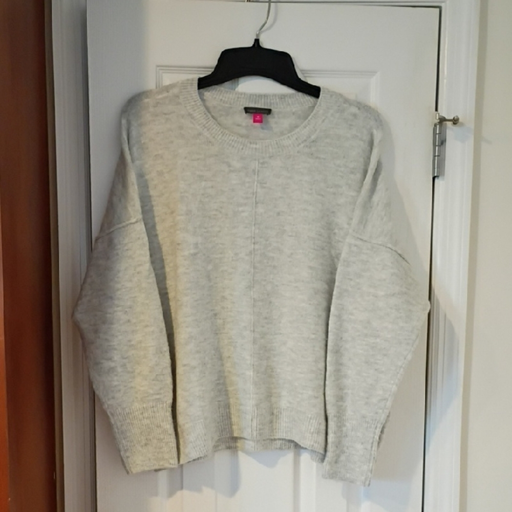 Vince Camuto Light Gray Crewneck Sweater